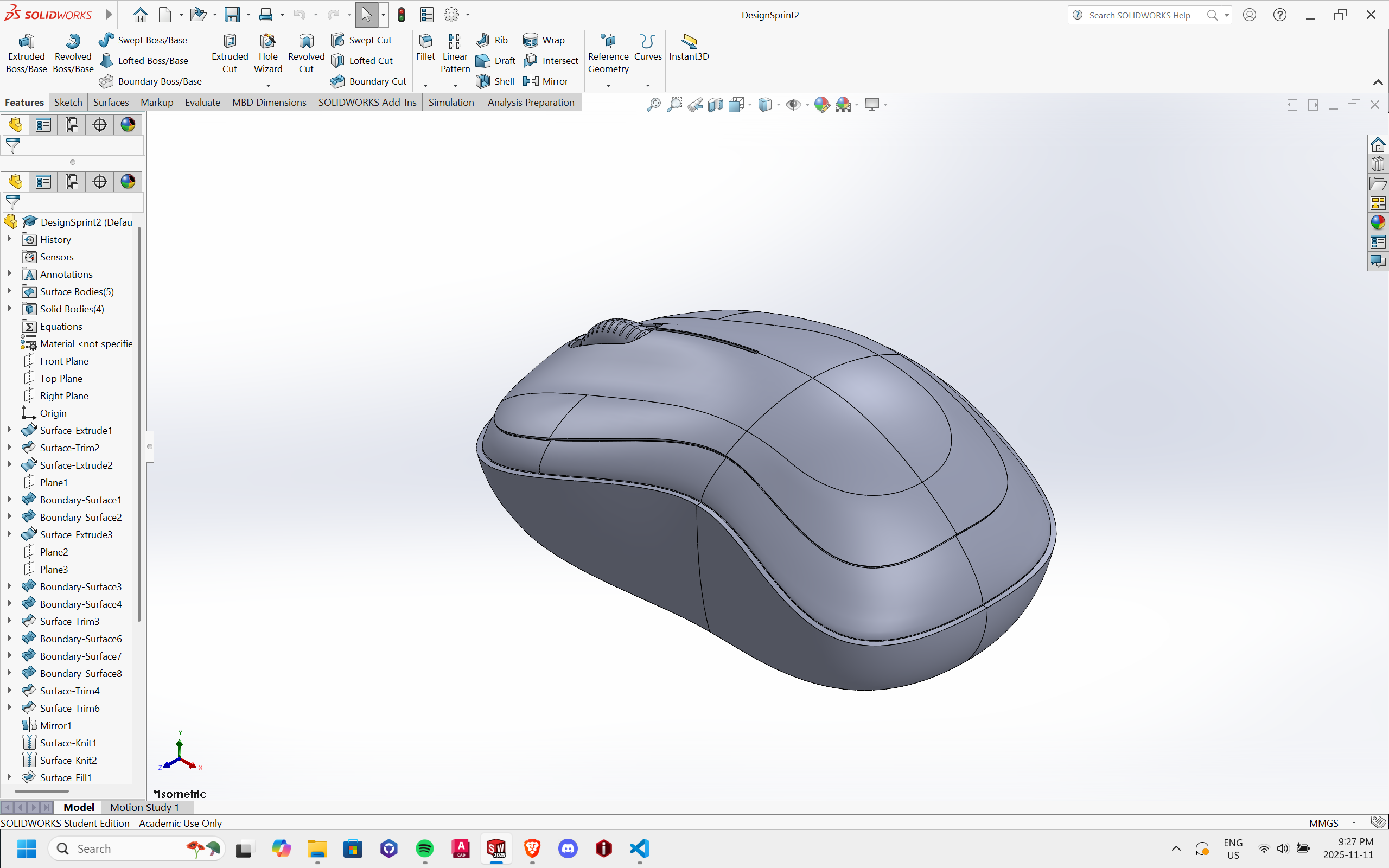 Worn alternator belt before replacement
