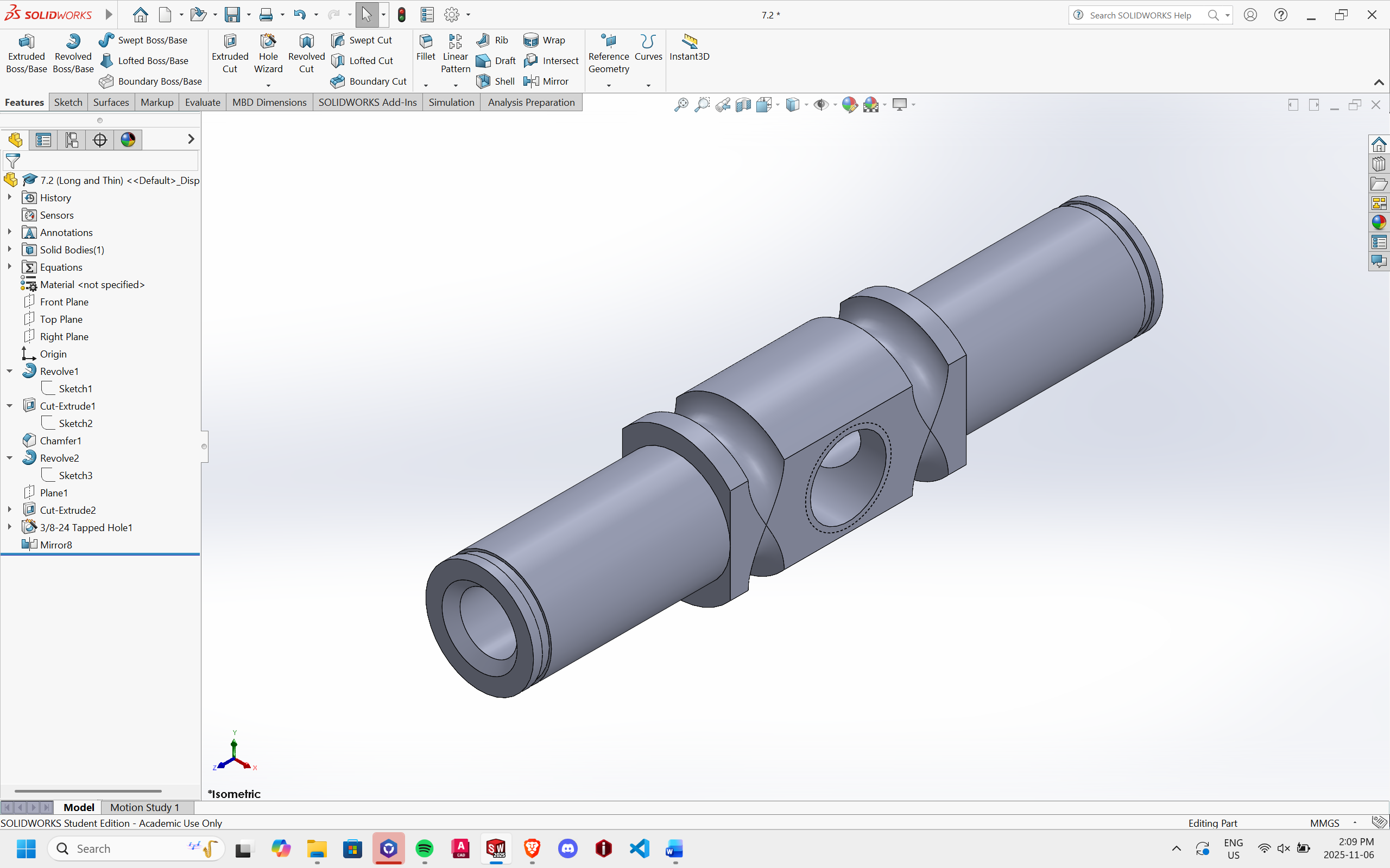 Worn alternator belt before replacement